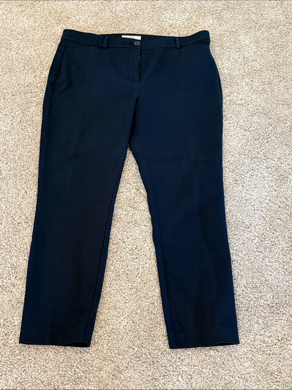 LOFT Navy Sutton Skinny Pants